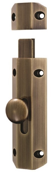 CARLISLE BRASS AQ81FB Flat Slide Bolt 102mm FB (Per EACH)