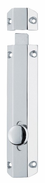 Flat Slide Bolt 152mm CP (Per EACH)