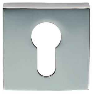 CARLISLE BRASS Euro Escutcheon Square CP (Per PAIR)