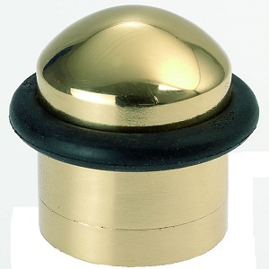 Door Stop Floor 32mm Polished Brass (Per EACH)