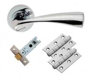 Sintra Lever On Rose Door Pack Polished Chrome (Per SET)