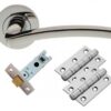 Tavira Lever On Rose Door Pack Polished Chrome (Per SET)