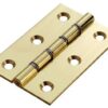 Solid Drawn Brass Hinge Dpbw 75x50x2.5 PB (Per HINGE)