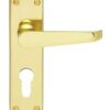 Victorian Lever Furniture Euro Polished Brass (Per SET)