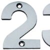 Numeral Face Fix 100mm No.8 Stainless (Per EACH)