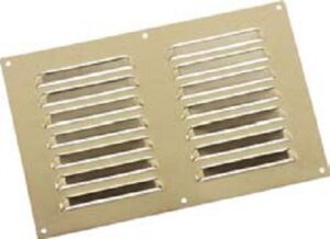 Brass 240 x 165mm Louvre Vent (Per EACH)