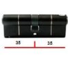 VIER V5EP70DBKE Euro Double Cylinder 70mm Black (Per EACH)