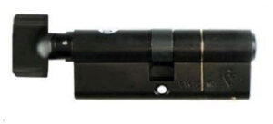 VIER V5EP70CTBKE Euro Cylinder & Turn 70mm Black (Per EACH)
