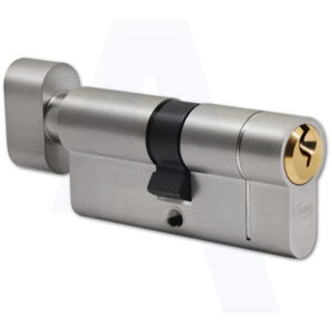 ASEC VT10039 Euro Cylinder & Turn 84mm NP/PB (Per EACH)