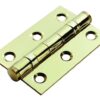 Ball Bearing Hinge G7 76x51x2mm PVD SS PB (Per HINGE)