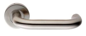 EUROSPEC CSL1190BSS Safety Lever On Sprung Rose 19mm Dia 304 PSS (Per PAIR)