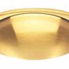 Traditional Cup Drawer Pull 64mm Satin Brass (Per EACH)