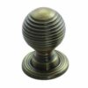 CARLISLE BRASS Queen Anne Cupboard Knob 22mm FB (Per EACH)