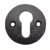 7108 Escutcheon Euro 50mm Diameter Antique Black (Per PAIR)