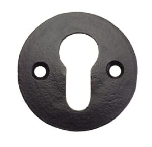 7108 Escutcheon Euro 50mm Diameter Antique Black (Per PAIR)