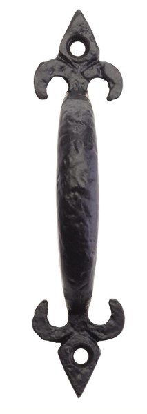Pull Handle Fleur De Lys 127mm Antique Black (Per EACH)