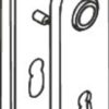 HEWI 230.23RNR.50 Backplate For Bathroom Lever Steel Blue (Per SET)