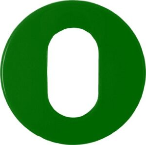 HEWI 306OKZ.73 Escutcheon Oval (52x9) Meadow Green Nylon (Per PAIR)