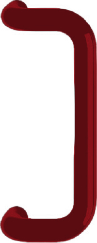 HEWI Pull Handle Cranked 250x30mm Burgundy (Per EACH)