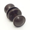 Plastic Rim/Mortice Knob Furniture Brown (Per SET)