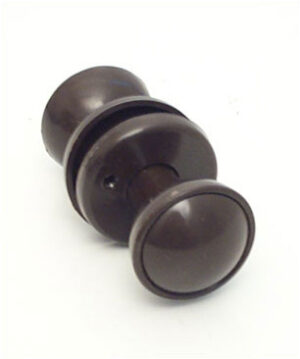 Plastic Rim/Mortice Knob Furniture Brown (Per SET)