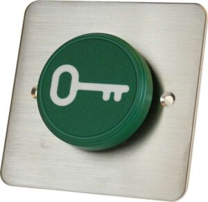 Exit Switch Round Key Symbol SS/Green (Per EACH)