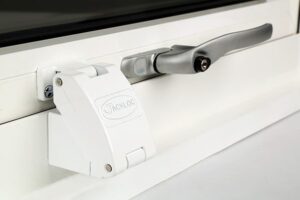 JACKLOC Titan Folding Window Restrictor White (Per EACH)