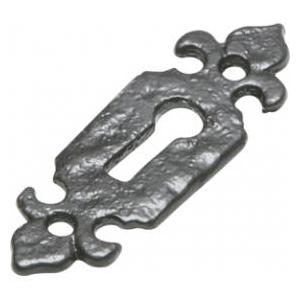 KIRKPATRICK 1493 Escutcheon Key Antique Black (Per PAIR)