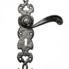 KIRKPATRICK 1563-WK Lever Lock Furniture Black (Per SET)