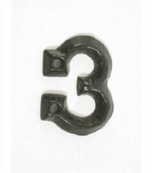 KIRKPATRICK 1976/3 Numeral 1.3/4 '3' Antique Brass (Per EACH)