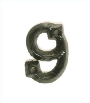 KIRKPATRICK 1976/9 Numeral 1.3/4 '9' Antique Brass (Per EACH)