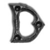 KIRKPATRICK 1976 D Letter 1.3/4 'D' Antique Brass (Per EACH)
