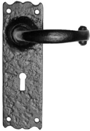 KIRKPATRICK 2451 WK Lever Lock Furniture Antique Black (Per SET)