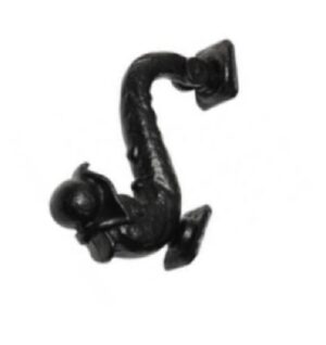 KIRKPATRICK 571 571 Door Knocker Dolphin 203mm Antique Black (Per EACH)