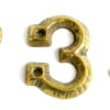 KIRKPATRICK B1976/0 Numeral 1.3/4 '0' Antique Brass (Per EACH)