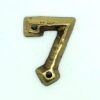 KIRKPATRICK B1976/7 Numeral 1.3/4 '7' Antique Brass (Per EACH)