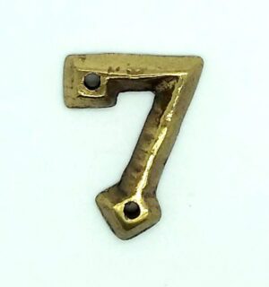 KIRKPATRICK B1976/7 Numeral 1.3/4 '7' Antique Brass (Per EACH)