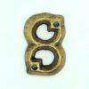 KIRKPATRICK B1976/8 Numeral 1.3/4 '8' Antique Brass (Per EACH)