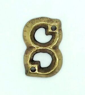 KIRKPATRICK B1976/8 Numeral 1.3/4 '8' Antique Brass (Per EACH)