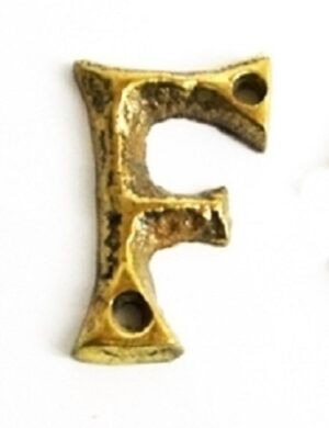 KIRKPATRICK B1976/F +B1976/F Letter 1.3/4 'F' Antique Brass (Per EACH)