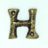 KIRKPATRICK B1976/H +B1976/H Letter 1.3/4 'H' Antique Brass (Per EACH)