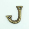 KIRKPATRICK B1976/J +B1976/J Letter 1.3/4 'J' Antique Brass (Per EACH)