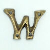 KIRKPATRICK B1976/W +B1976/W Letter 1.3/4 'W' Antique Brass (Per EACH)