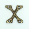 KIRKPATRICK B1976/X +B1976/X Letter 1.3/4 'X' Antique Brass (Per EACH)