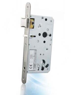 SALTO LE8P0260R30IM8+CE8P0 Euro Mort D/Latch 85 60 & Strike Radiused SS (Per EACH)