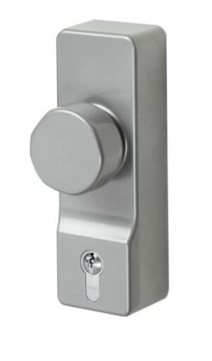 EXIDOR 15000400-P Outside Access Dev Knob/Euro W/Cyl Silver (Per EACH)