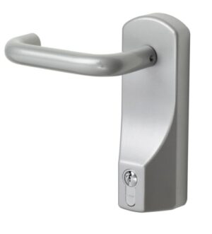 EXIDOR 15500000-P Outside Access Dev Lever/Euro W/Cyl Silver (Per EACH)