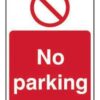Sign No Parking 1mm PVC 300x200mm (Per EACH)