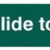 Sign Slide To Open Left 200x50mm PVC (Per EACH)