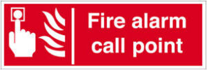 Sign Fire Alarm Call Point Self Adhesive 300x100 (Per EACH)